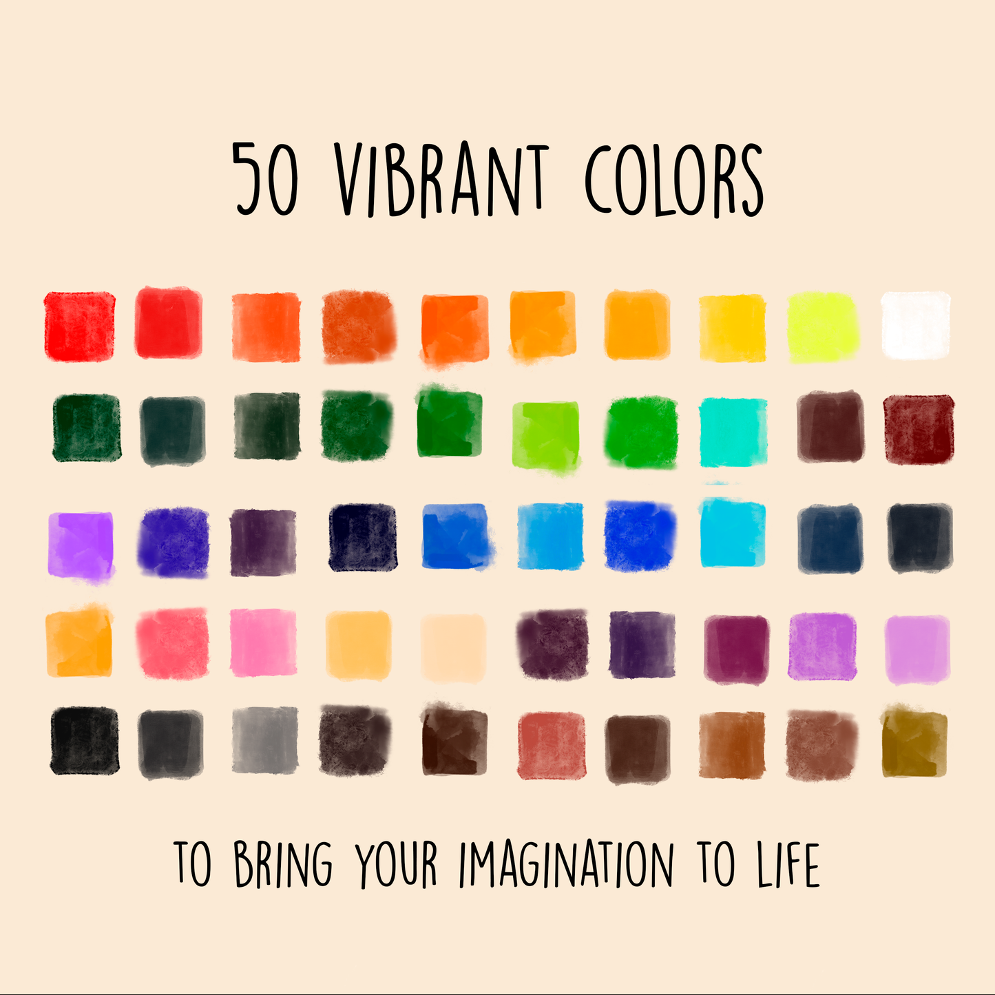 Benovo's™ 50 Watercolor Paint Set