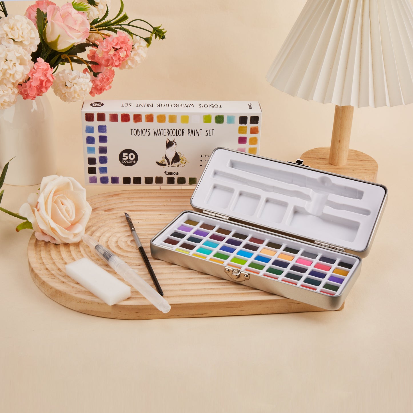 Benovo's™ 50 Watercolor Paint Set