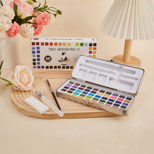 Benovo's™ 50 Watercolor Paint Set