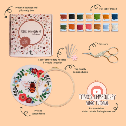 Buzzy the Bee - Embroidery Kit